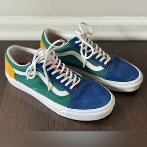 VANS Yacht Club Old Skool Size Men’s 7/ Women’s 9 Blue Green Yellow Red White